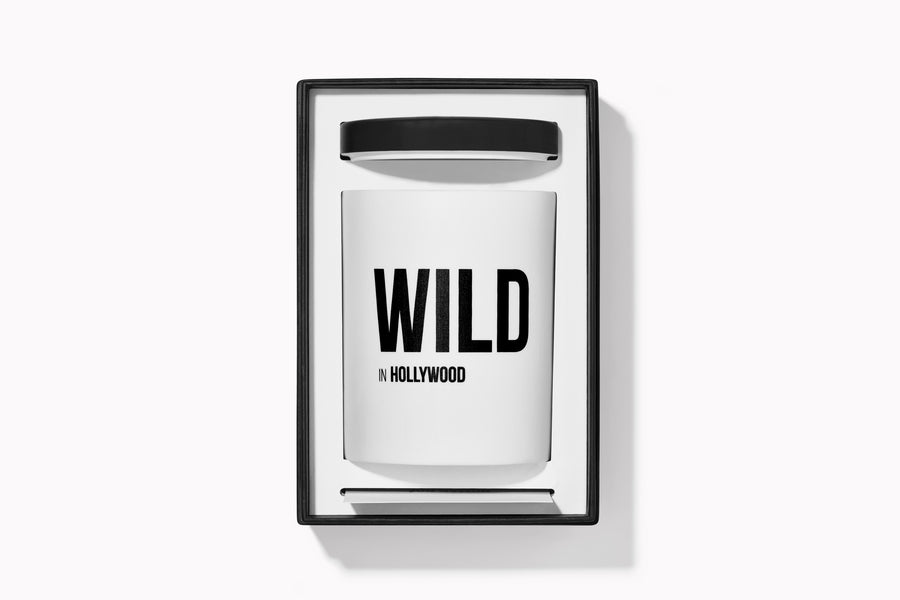 Black and white luxury packaging scented candle Nomad Noé
