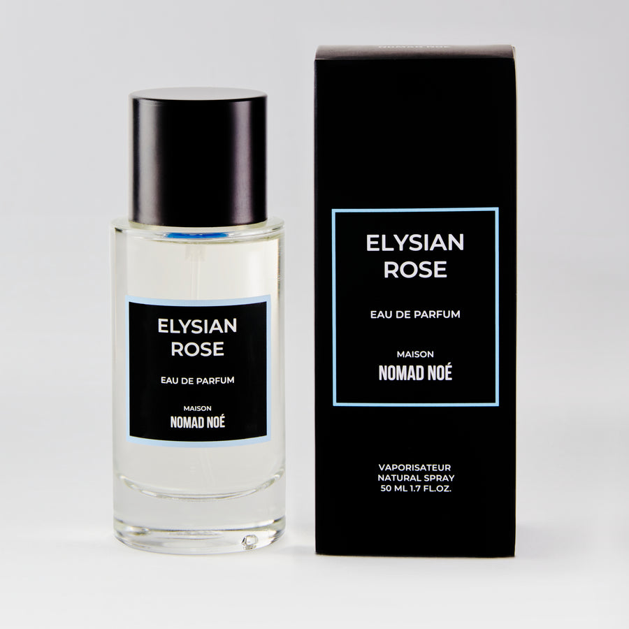 Elysian Rose Eau de Parfum bottle and box