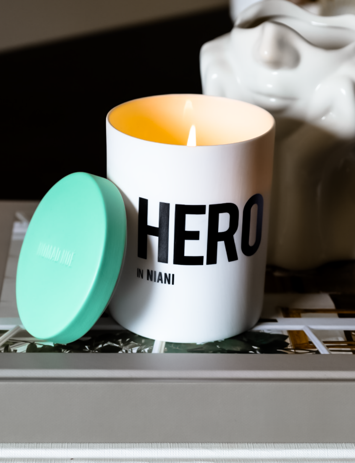 HERO in Niani - Amber & Patchouli candle