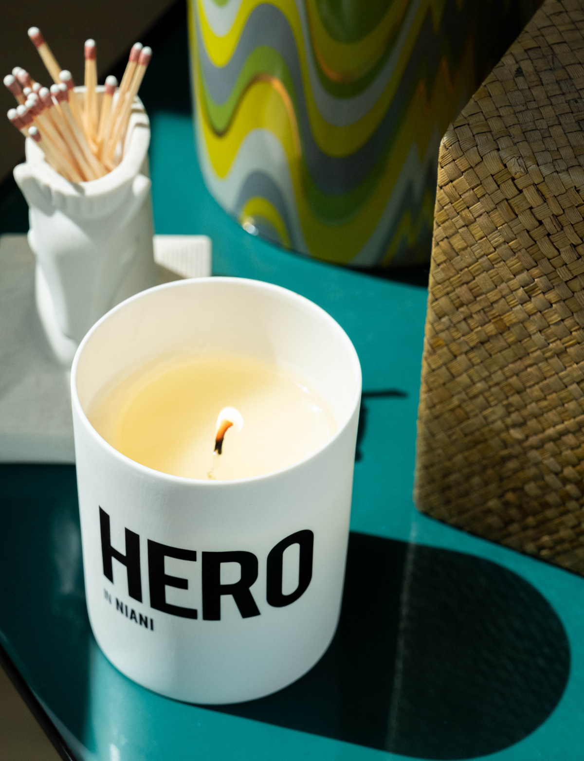 HERO in Niani - Amber & Patchouli candle