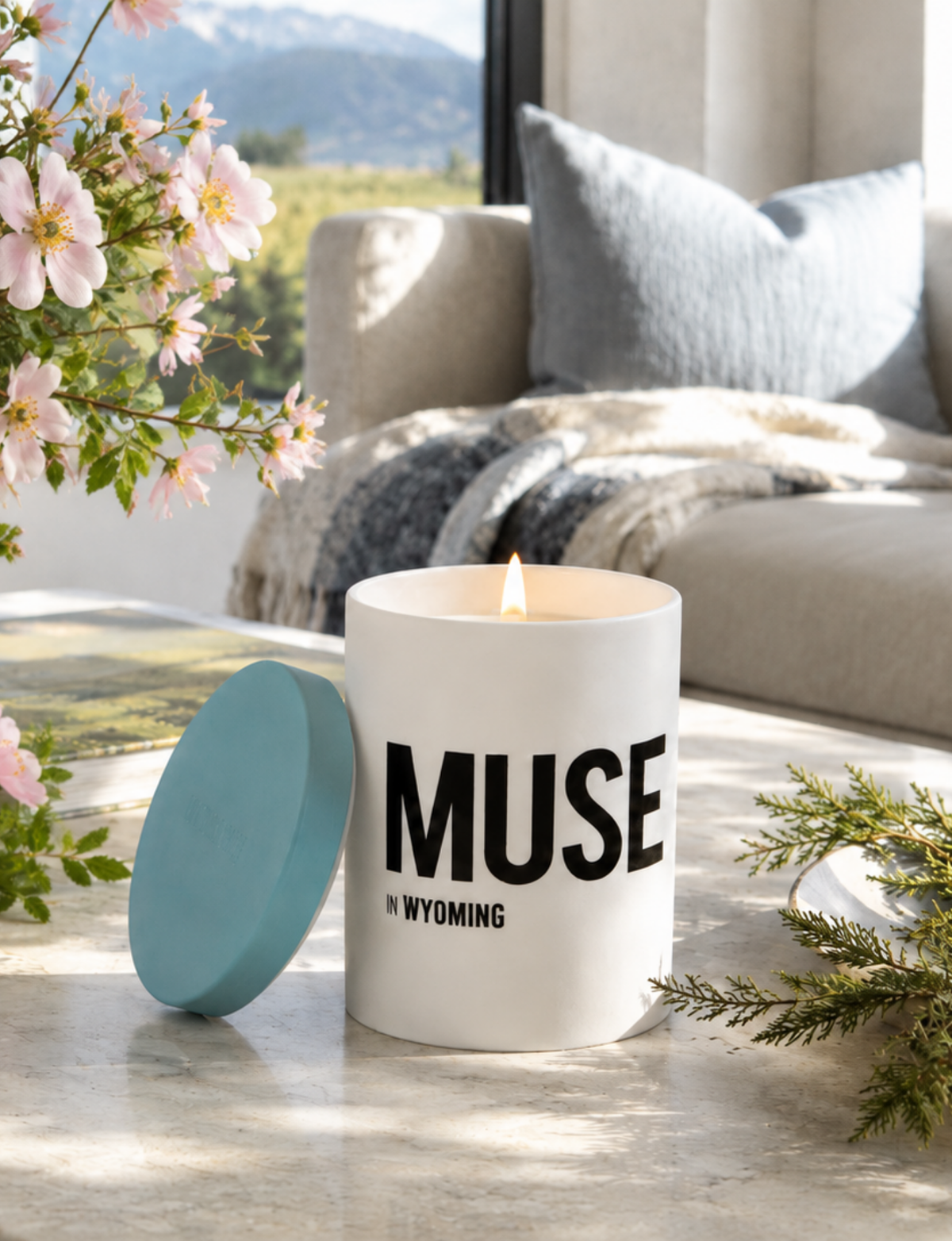 MUSE in Wyoming - Wild Rose & Sandalwood candle