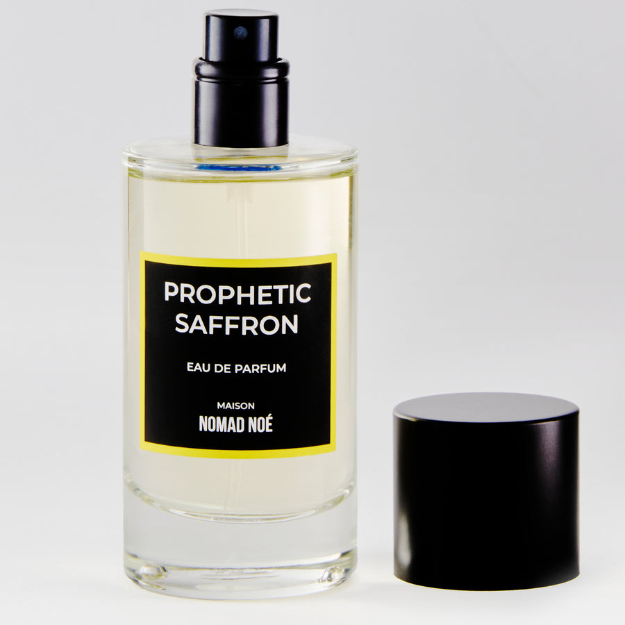 Prophetic Saffron Eau de Parfum bottle and cap Maison Nomad Noé