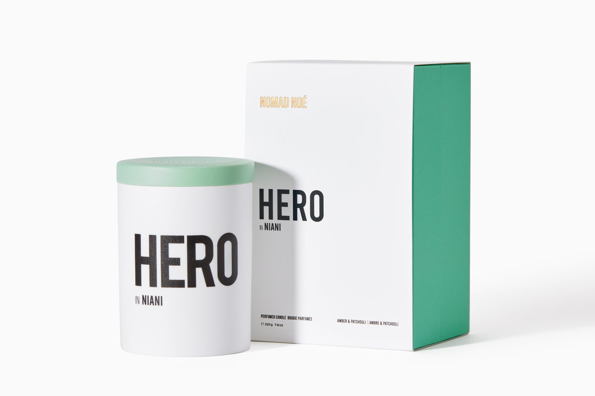 HERO in Niani - Amber & Patchouli candle